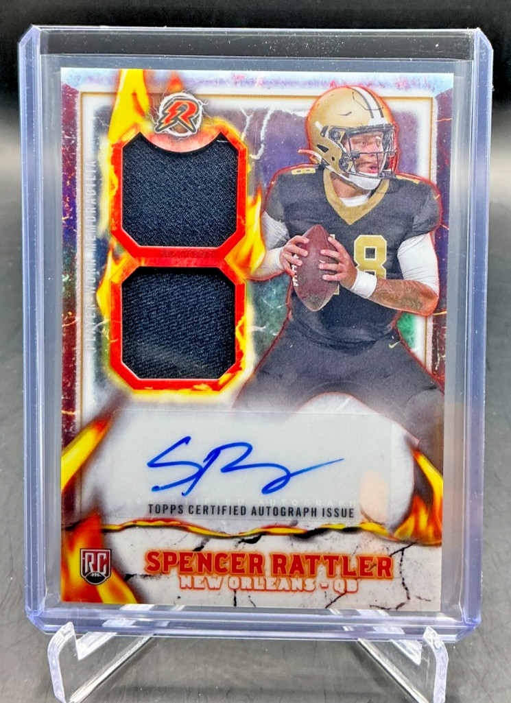 2024 Topps Resurgence SPENCER RATTLER RC Dual Jersey Patch AUTO