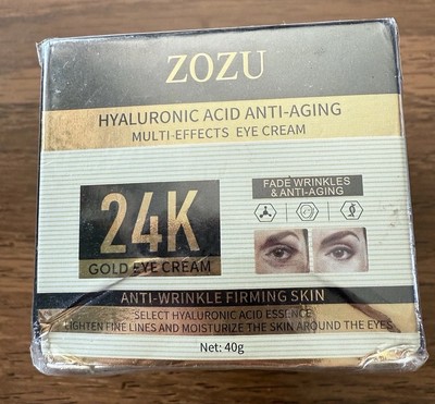ZOZU 24K Hyaluronic Acid Anti Aging Multi Effects Eye Cream Anti Wrinkle Firming