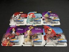 Hot Wheels Disney Character Cars Series 6 Lot 6 Steamboat Ariel Jiminy Hook