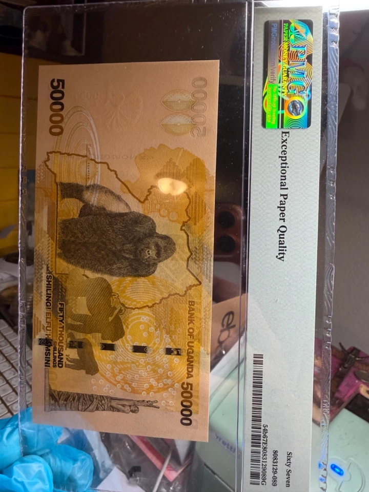 UGANDA 50000 Shillings, PMG 67 Graded 2013 Banknote, East African Currency - Image 3 of 4