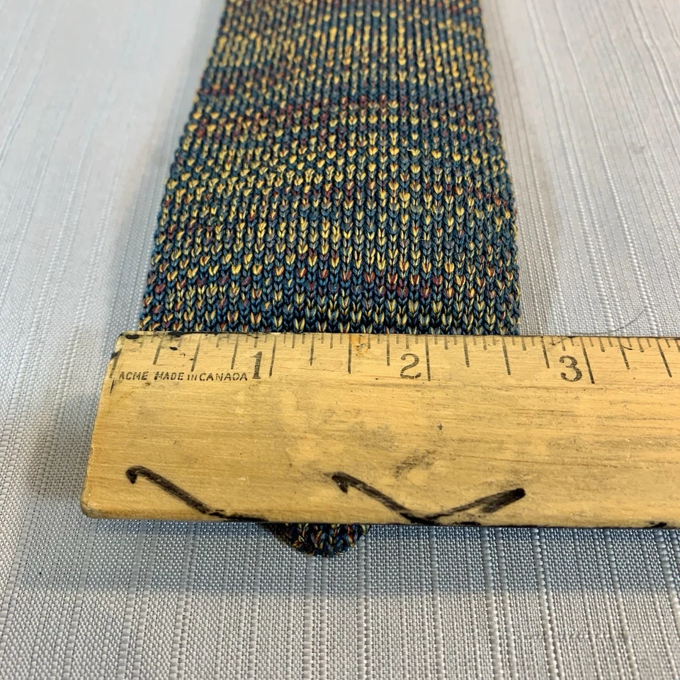 Lote de 4 corbatas vintage de lana tejidas para hombre Rockabilly años 50’s 60’s Foto 4 de 4