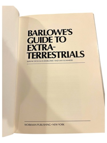 Vintage 1979 First Edition Barlowe’s Guide to Extraterrestrials HC DJ & Foldout - Imagen 5 de 9