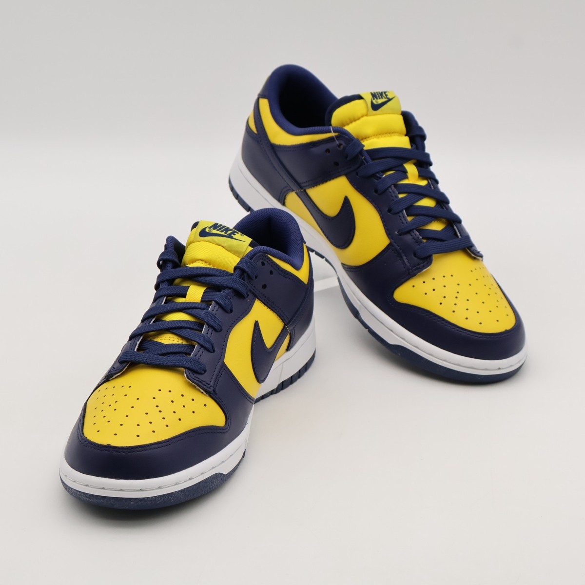 DD1391-700 Nike Dunk Low Michigan Varsity Maze Midnight Navy White