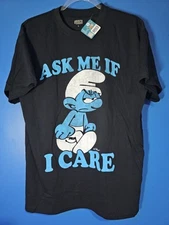 Brisco Smurfs Ask Me If I Care Great Quality Low Price Size Large 