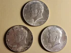 1964 Kennedy Half Dollar Lot of 3 Circulated (less than current melt 1/18/26)