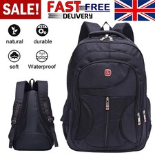 Women Men Backpack Large Anti Theft Laptop Rucksack Waterproof School Bag UK