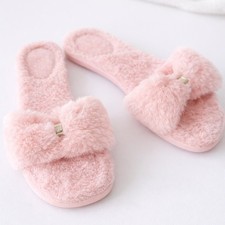 Kate Spade Blush Pink Fuzzy Slippers