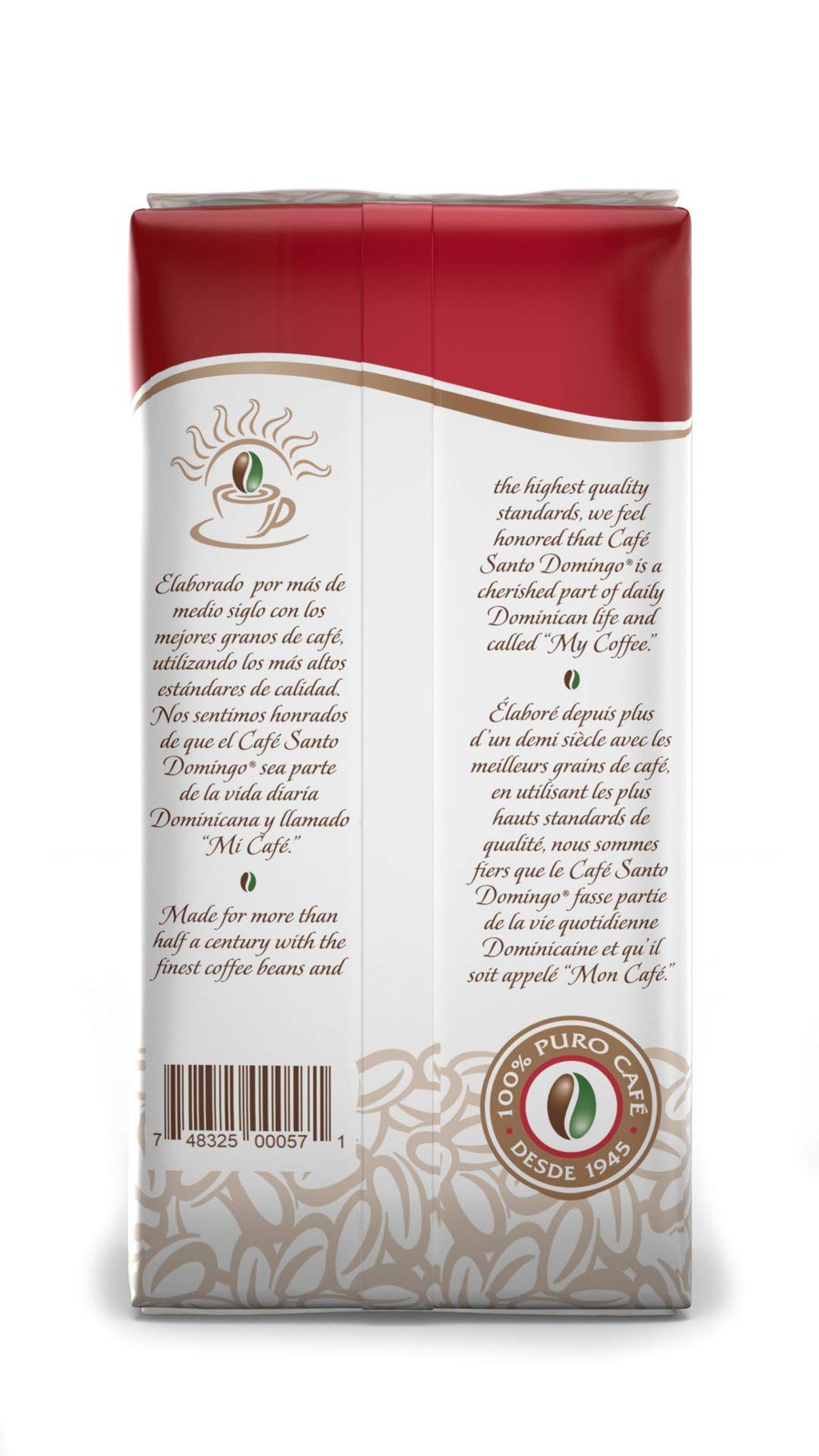 Café Santo Domingo 16 oz Bag Ground Coffee Medium Roast - Product from the Do...