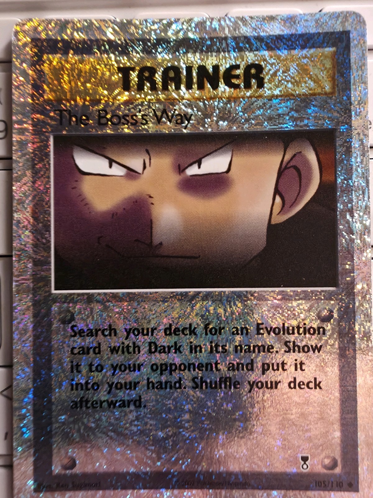 The Boss's Way 105/110 Legendary Collection Reverse Holo 2002 UNGRADE NEAR MINT