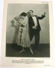 Vtg 1920s SHADOWLAND Fred Astaire & Adele Photo Print, For Goodness Sake Musical