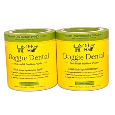 Other Half Doggie Dental Health Postbiotic Powder 45 Scoops Bacon Flavor 2 Pack