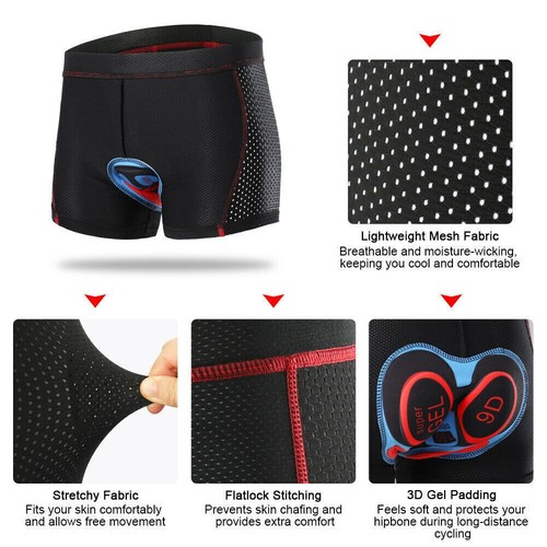 Pantalones de bicicleta cortos acolchados pantalones de ciclismo para hombre MTB pantalones de ciclismo acolchado de asiento ciclismo - Imagen 8 de 17
