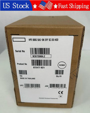 New HPE 872477-B21 872736-001 600GB 2.5" 12G SAS 10K SFF ENT SC DS HDD