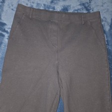 Quince Women Ultra Stretch Ponte Flare Leg Pants Black Large Tall