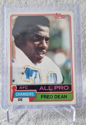 Top Rar 1981 Topps 9x San Diego Chargers u.a.m. All Pro: Fred Dean, Gary Johnson