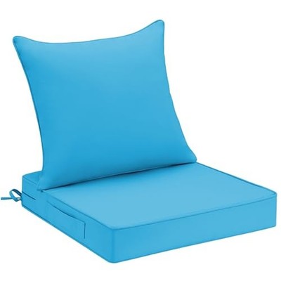 UNIKOME 19''x19''x3'' Outdoor Chair Cushions Set - Waterproof Patio Cushions for...