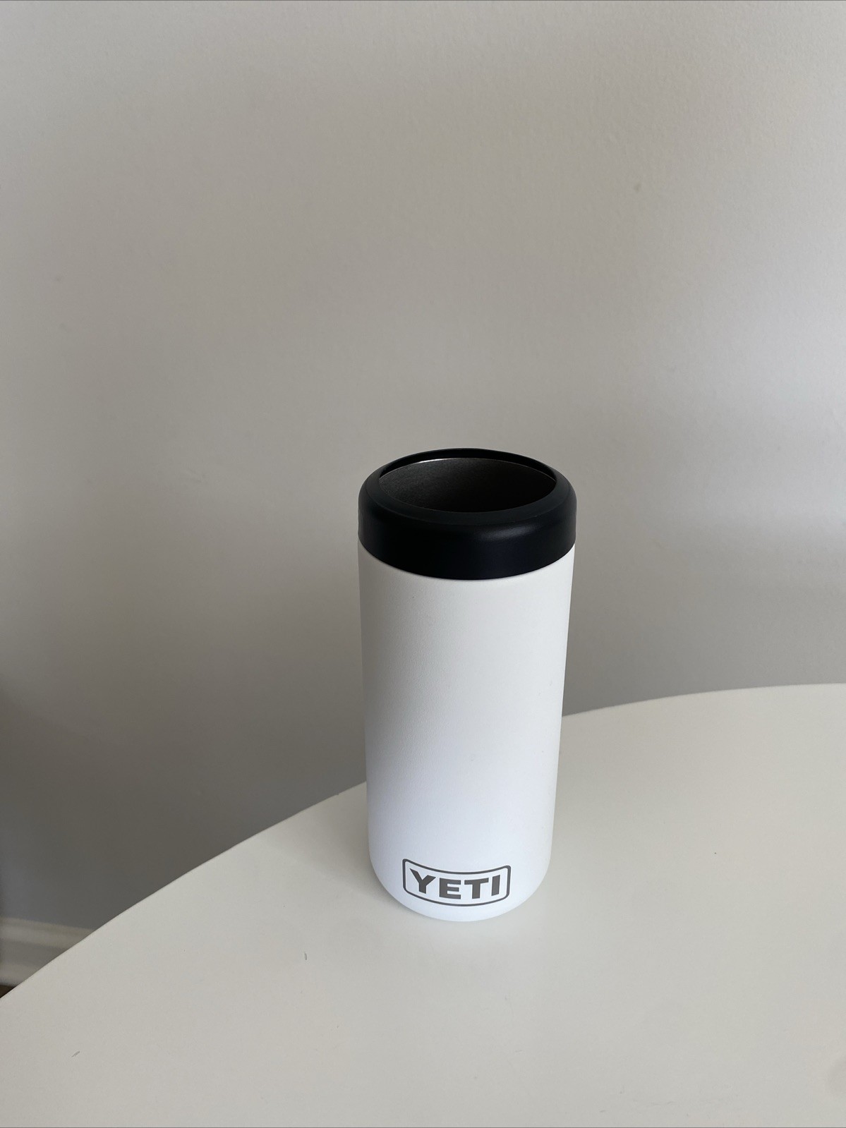 YETI 12 oz Slim Can Insulator White BPA-Free Colster