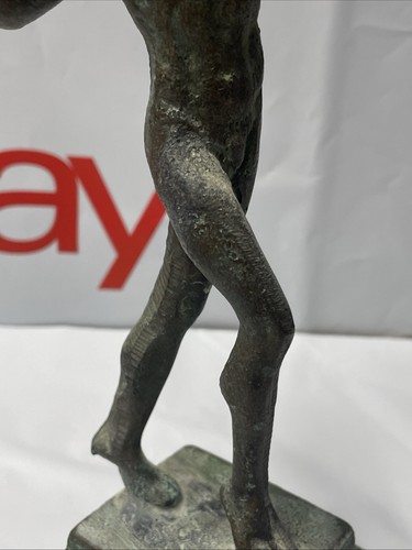 Antique 19th Century Grand Tour Bronze Dancing Faun Of Pompeii 8.5” Tall - D3 - Picture 4 of 22
