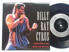 Billy Ray Cyrus These Boots Are Made For Walking 7" Mercury MER384 EX/EX 1992...