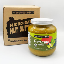 Wilderness Poets Pistachio Butter Organic, Raw, 100% Pistachio 64 OunceEXP:08/27