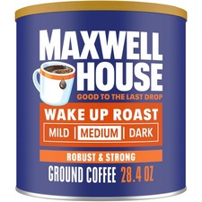 Maxwell House Wake Up Roast Ground Coffee 28.4 Oz Canister Pack Of 1 10.28 per pound