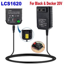 LCS1620 Charger for Black and Decker 20v max Charger 20V Lithium Battery LBXR20