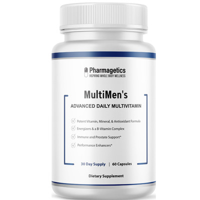 Multi Men's Daily Vitamins, Official Male Performance Supplement 60 Capsules