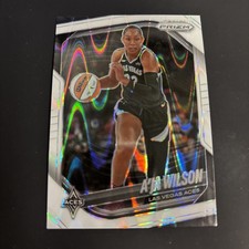 2025 Panini Prizm WNBA - A'ja Wilson #76 White Seismic Prizm