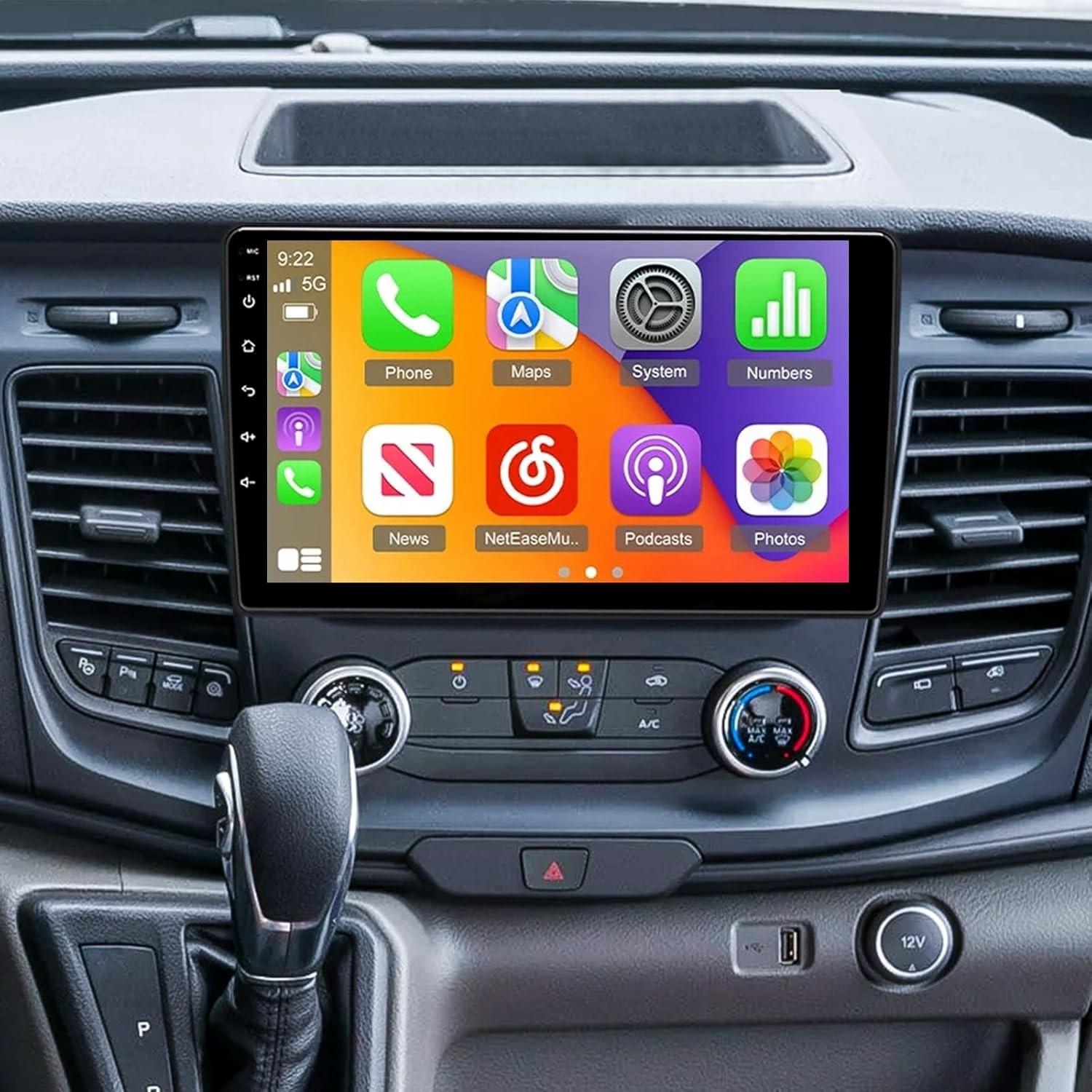 Car Stereo Radio For Ford Transit 150 250 350 2020-2024 Apple Carplay GPS Wifi