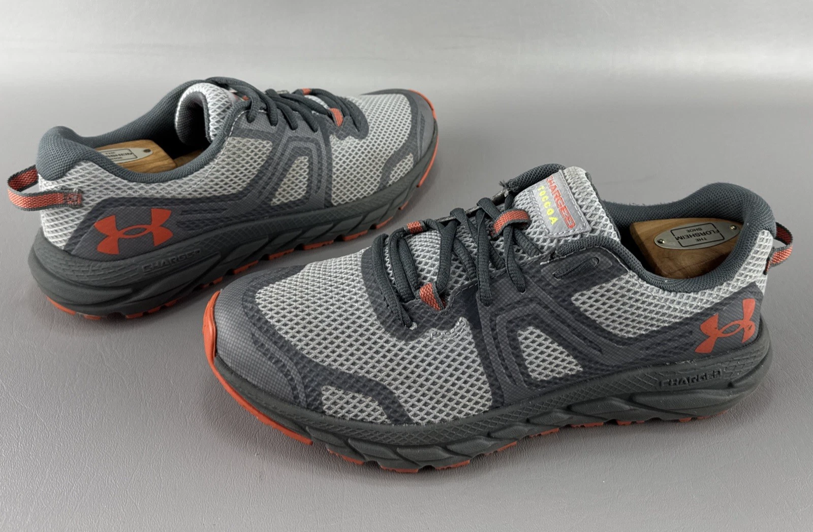 Under Armour Charged Toccoa 3 Mens 8 Athletic Running Comfort Trail Mesh Sneaker