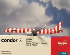 Herpa Wings 1:500 Boeing 757-300 Condor D-ABOM 538893 modellino aeroporto500