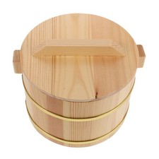 Small Wooden Bath Salt Storage Jar Reusable Wood Container with Lid Light Brown