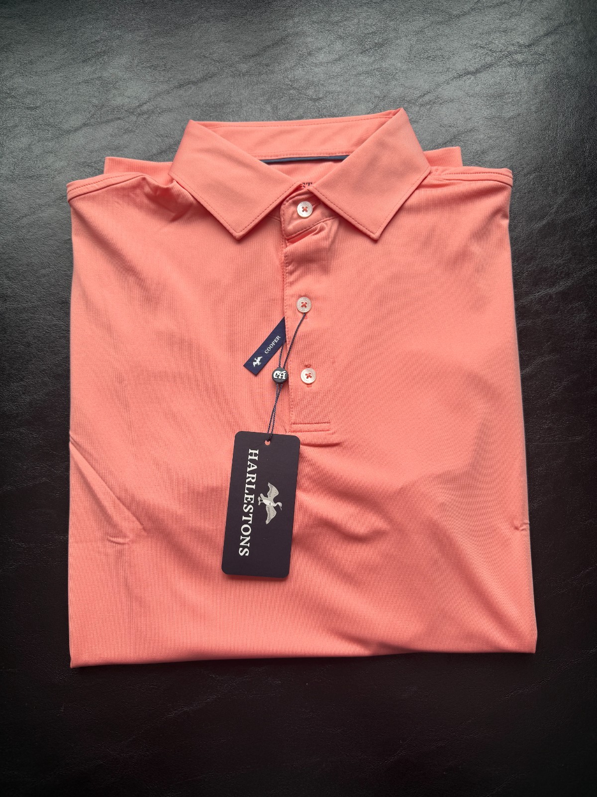 Nwt Men's Harlestons Cooper Polo, Color: Edisto Sunset, Size: Medium