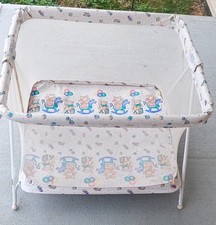 Vintage 1980's Graco Extra Large Baby Playard This Print Is Extremely Rare.