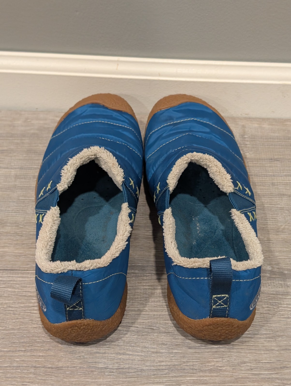 Scarpe slip on Keen donna Howser II blu trapuntate outdoor escursionismo comode taglia 10