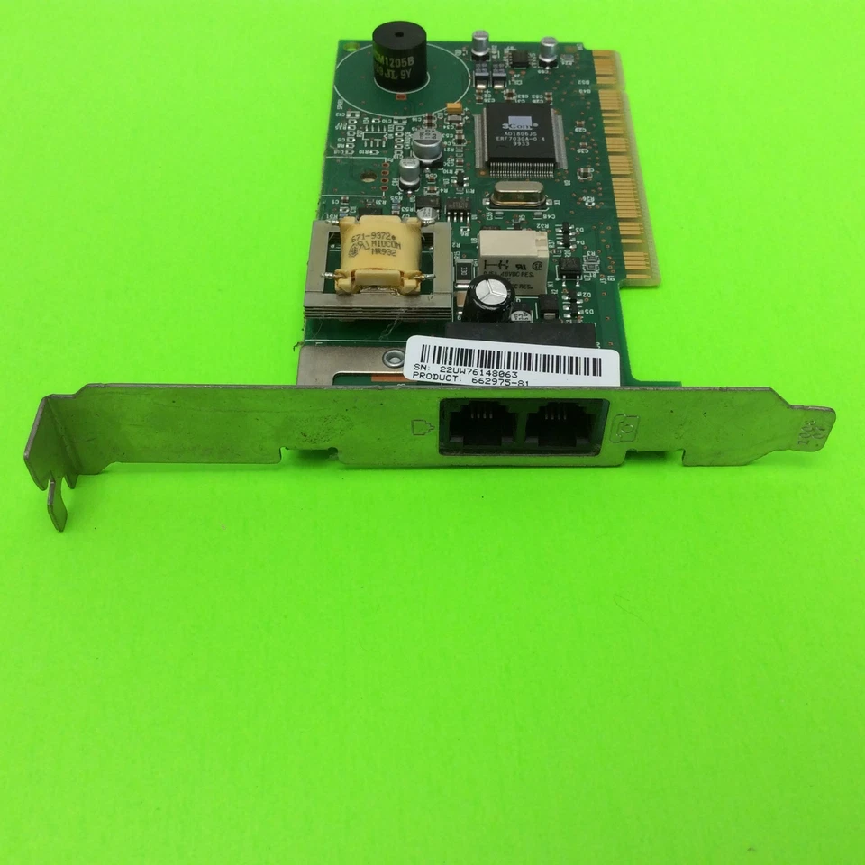 Desktop Computer Modem Card Modem 4X2USA-25314-M5-E 662975-81 3COM - Image 2 of 3