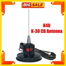 K40 K30 35" Magnet Mount Stainless Steel CB Antenna, 300 Watts