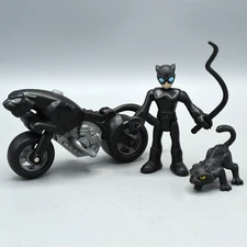 Imaginext Catwoman Set 2013 Fisher Price DC Super Friends Cat Whip Cycle