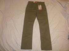 NWT Boy's Levi's XX Chino Slim Fit Stretch Pants Green Size 14