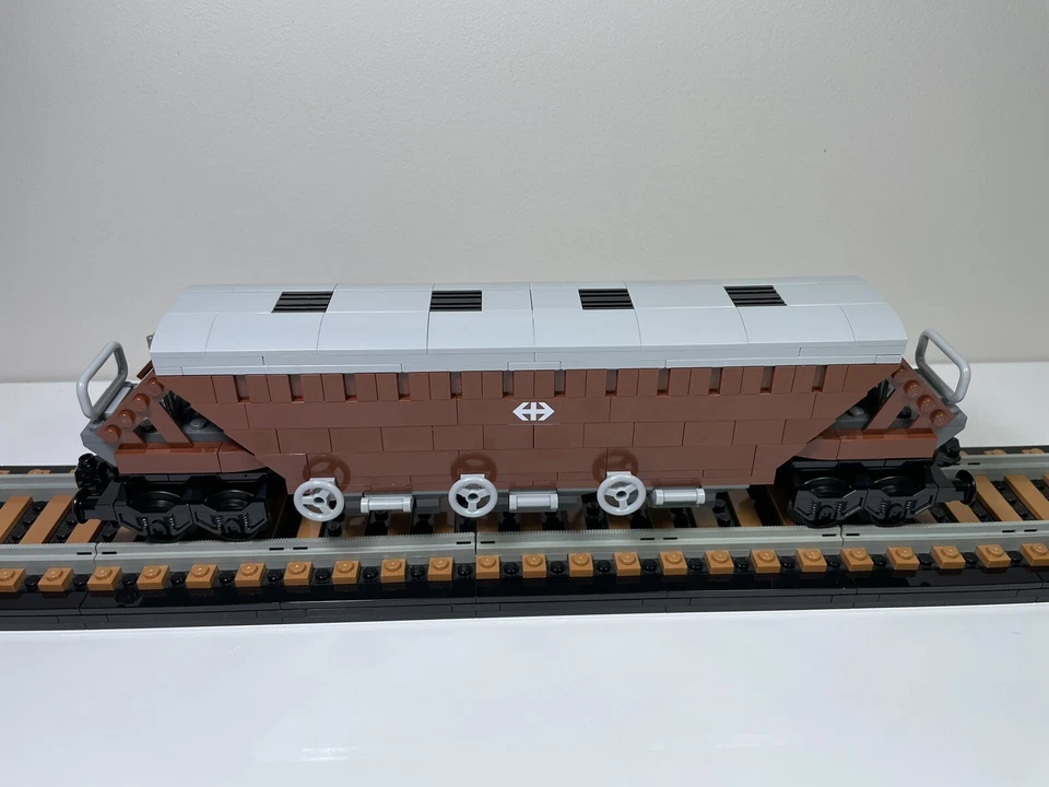 LEGO MOC transporte de granos vagón de tren 12V 9V trenes urbanos Foto 2 de 4