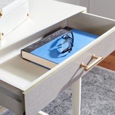 SAFAVIEH Estella 4-Drawer Console Table | Distressed White |