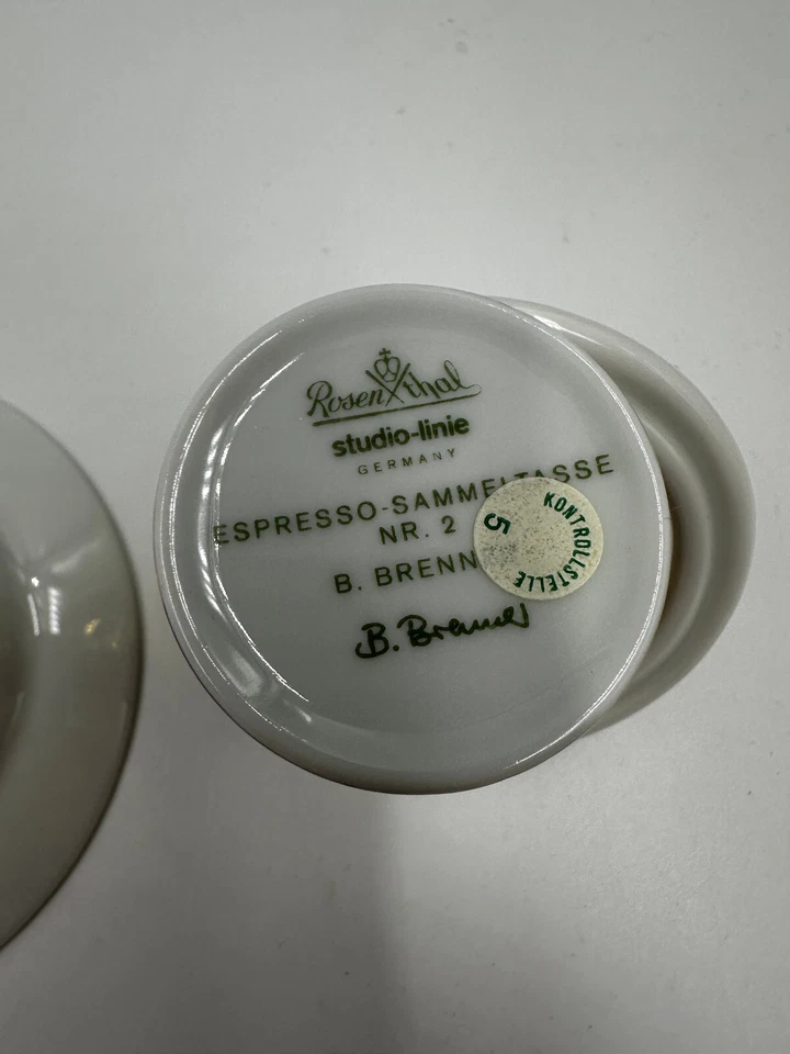 Rosenthal Studio Line Espresso Tasse Cupola - NR 2  - B. Brenner - Bild 4 von 4