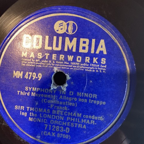 12" 78 RPM Set (5) Thomas Beecham-Franck Symphony in D Minor/Columbia M-479 - Picture 5 of 14