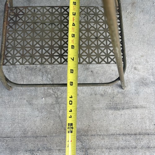 MID CENTURY Modern Gold Metal Magazine Telephone Holder Stand Wire Brass 2 tiers - Picture 7 of 9