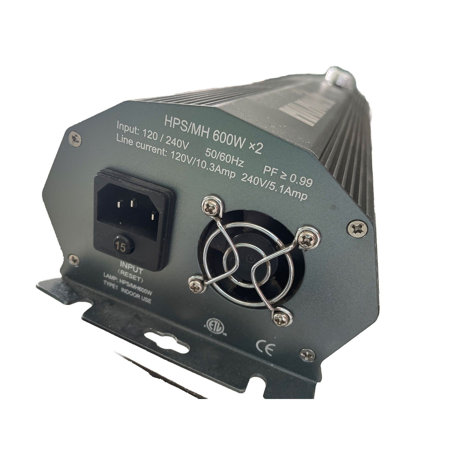 Kit Illuminazione Coltivazione Indoor 600W Trafika - Ballast Digitale Regolabile, Riflettore, Lampada HPS