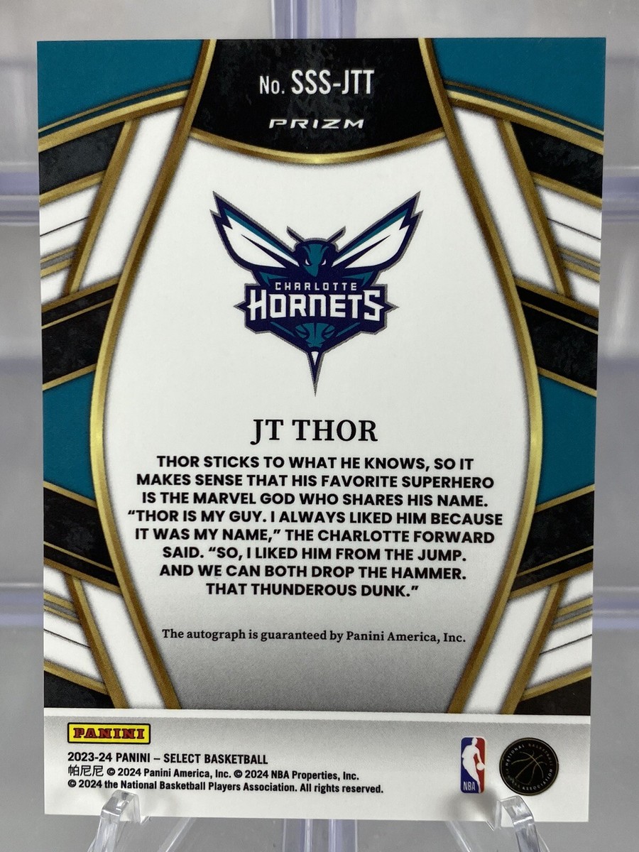 2023-24 Panini Select NBA JT THOR Auto Silver Prizm