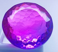 EGL Certified 84.90 Ct Natural Big Size Tourmaline Bi-Color Round Shape Gemstone