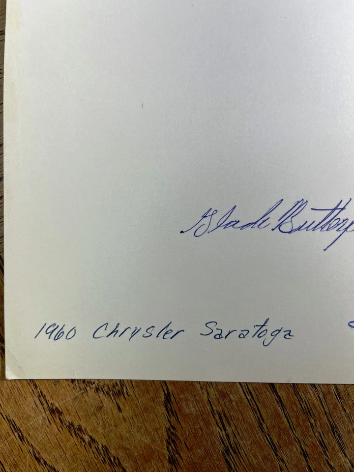 1960 CHRYSLER Saratoga foto real 8 x 10 publicidade de imagem tirada de fábrica - Imagem 3 de 4