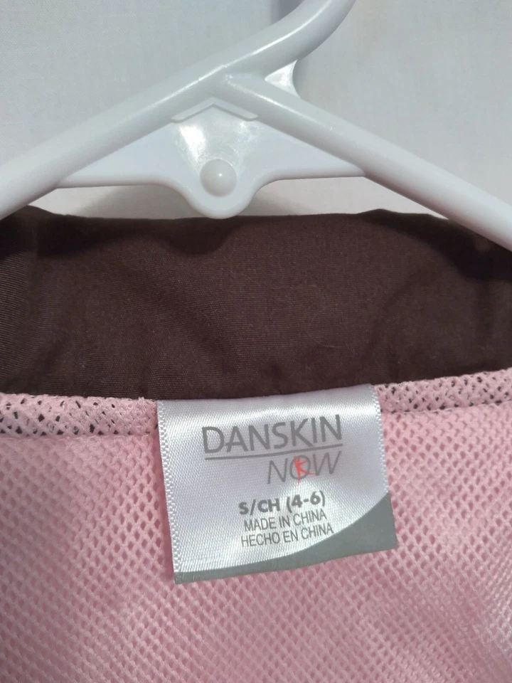 Chaqueta Danskin Now Light Rosa Bolsita Marrón Mujer Pequeña 4-6 Foto 4 de 4