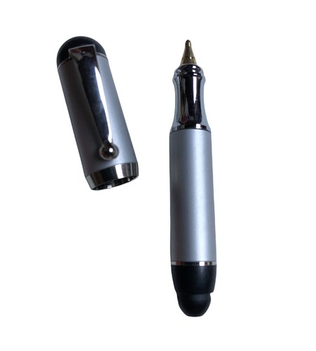 Stylo Plume Borghini Gris Satiné - Neuf, Jamais Encré, Système à Cartouches, Résine élégante